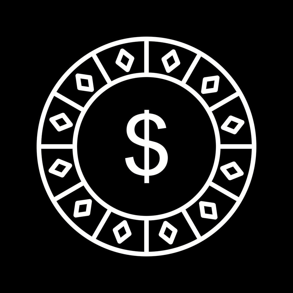 Dollar Chip Vector Icon