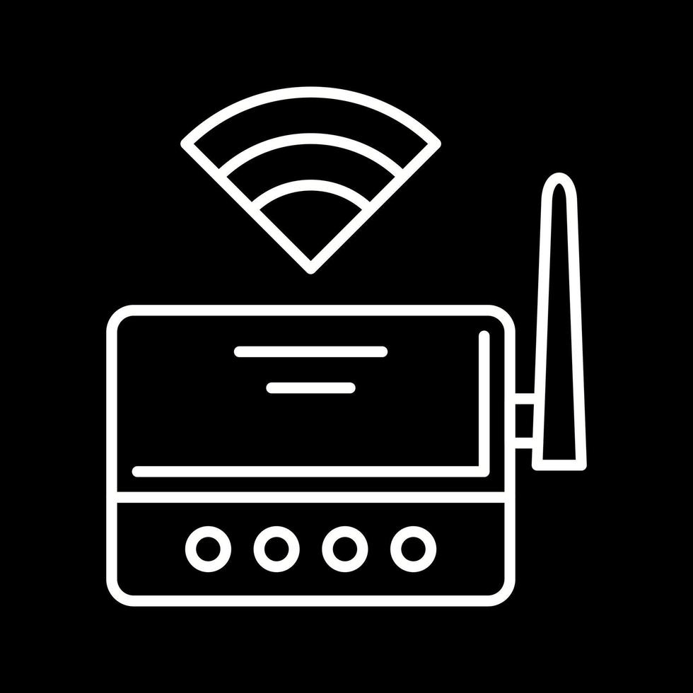 icono de vector de enrutador wifi