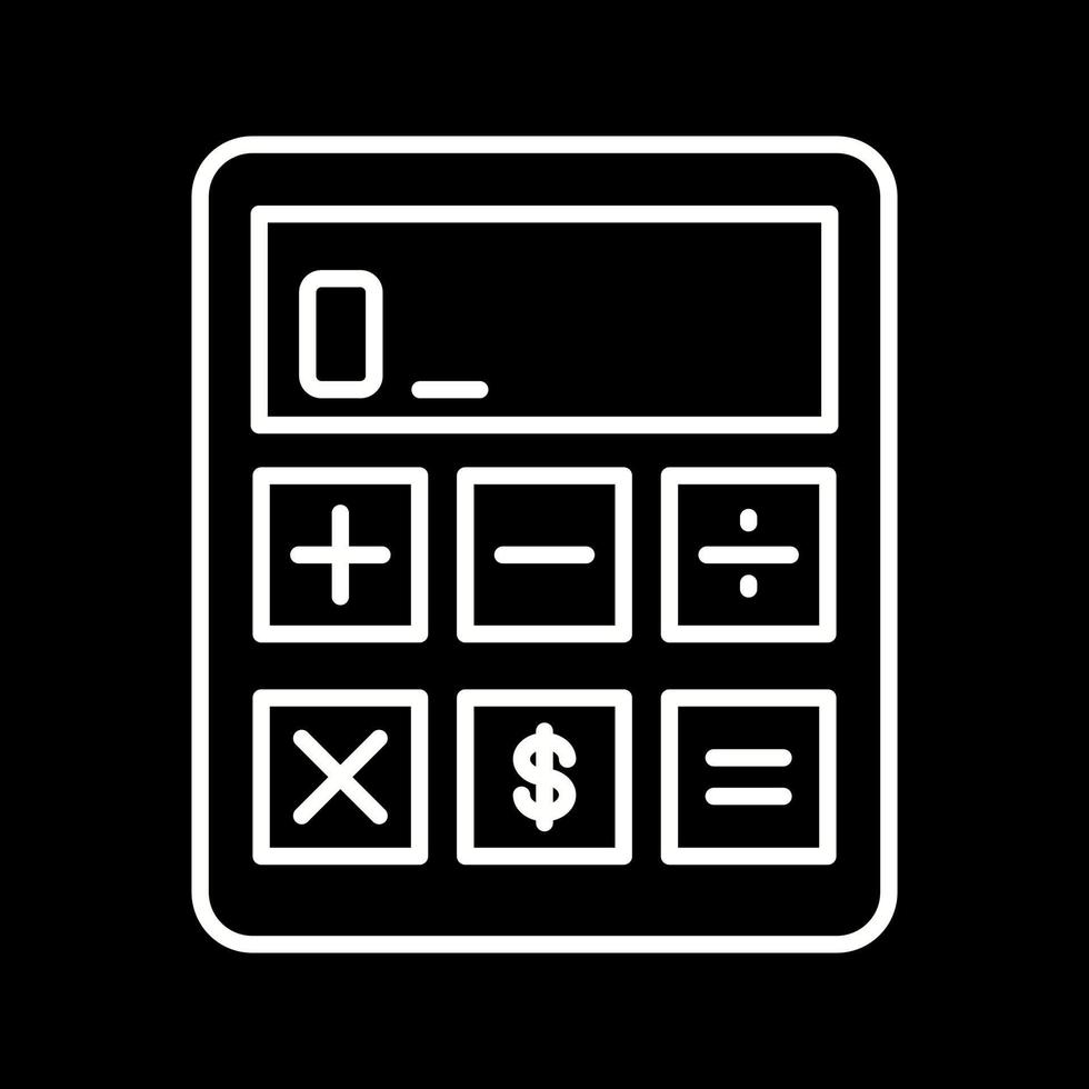 icono de vector de calculadora