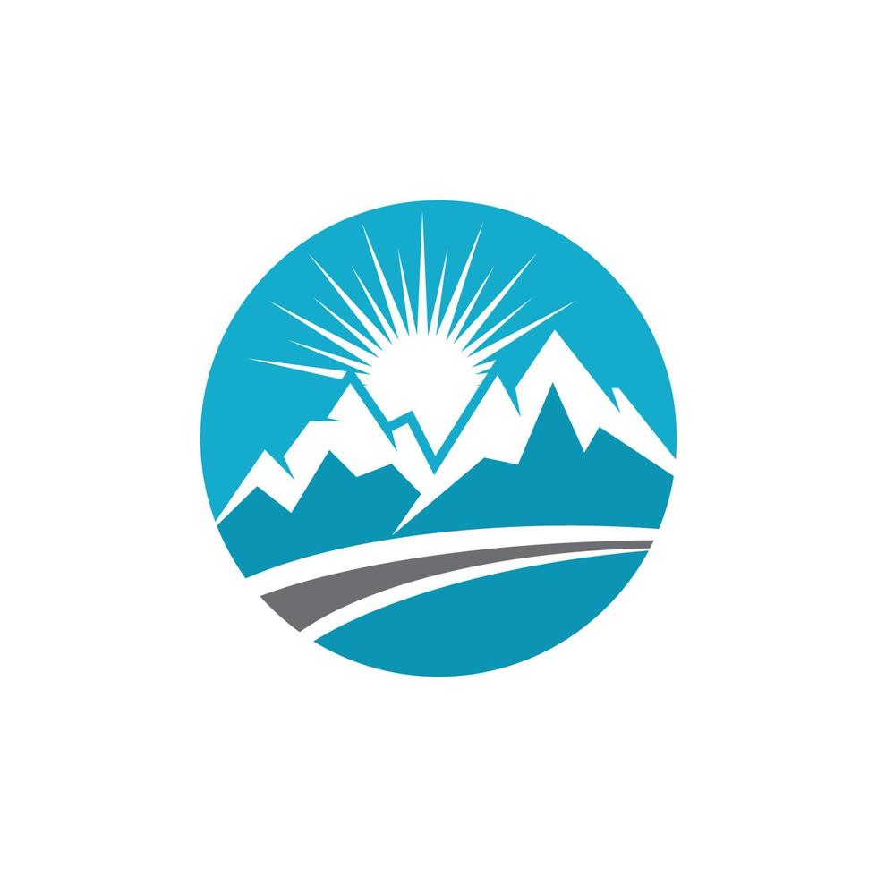 Mountain icon Logo vector