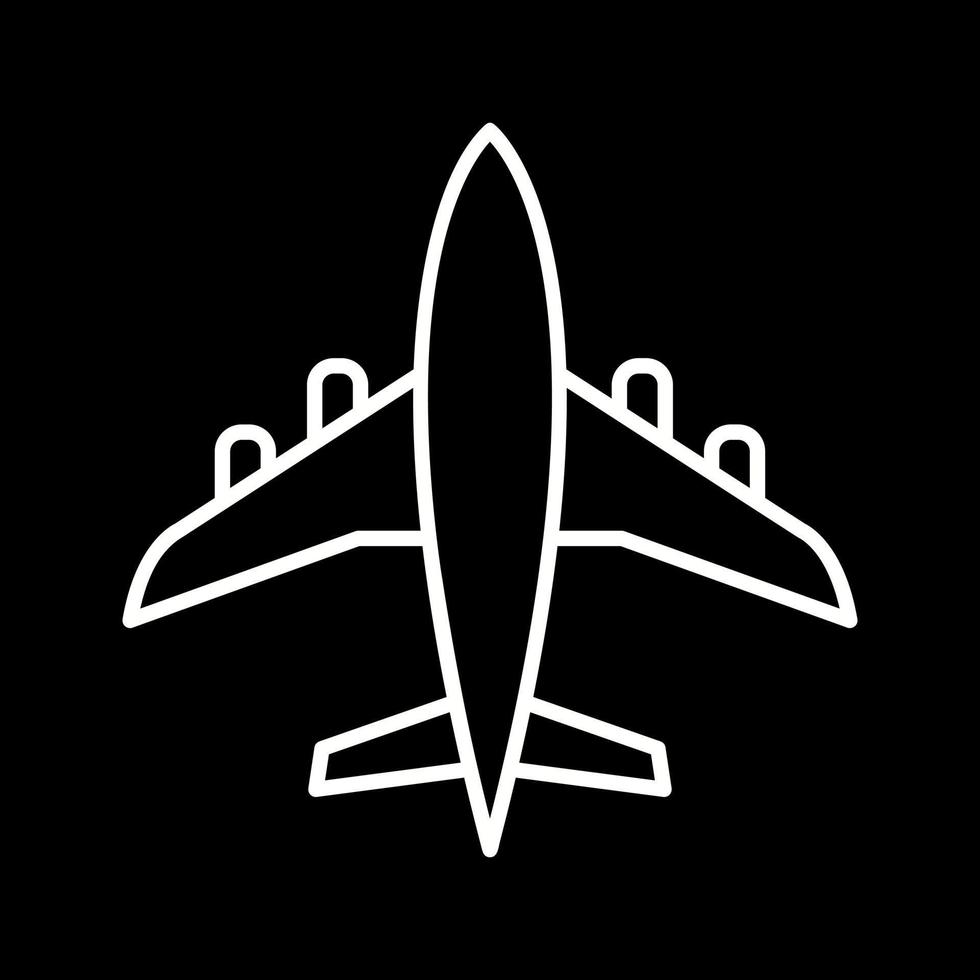 icono de vector de avión