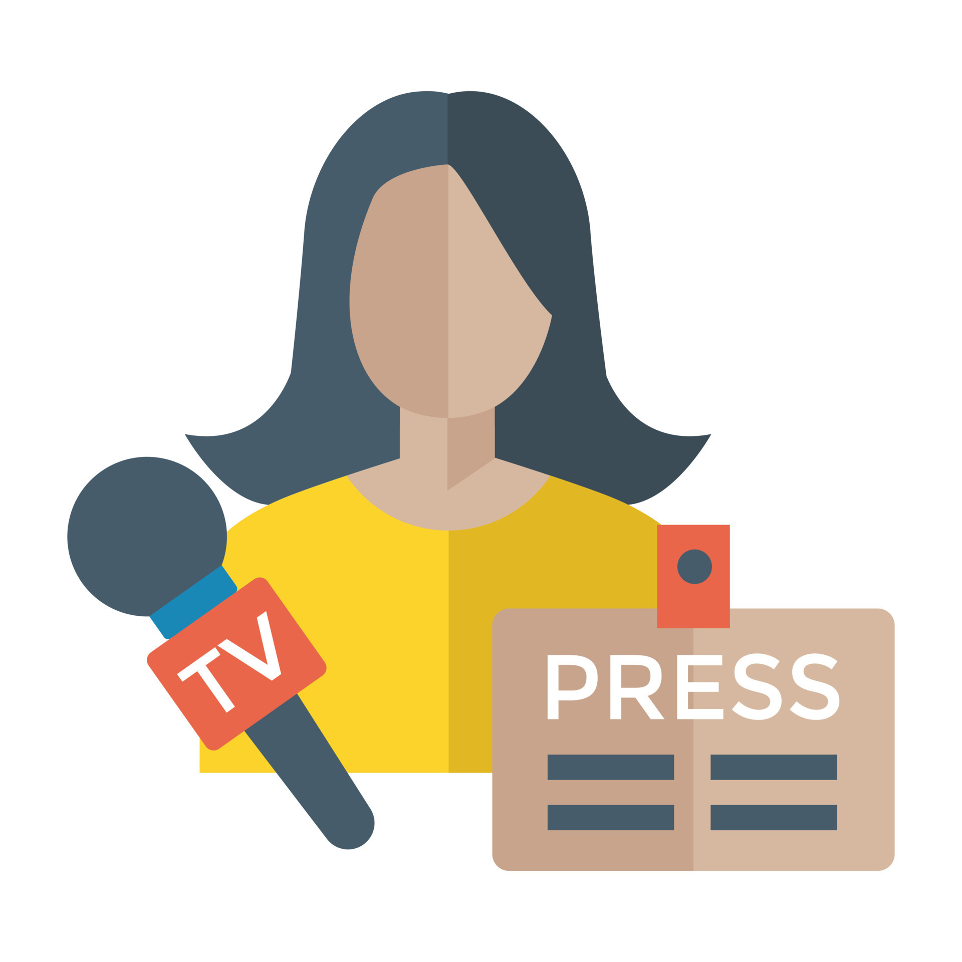 Trendy Media Reporter 14784521 Vector Art at Vecteezy