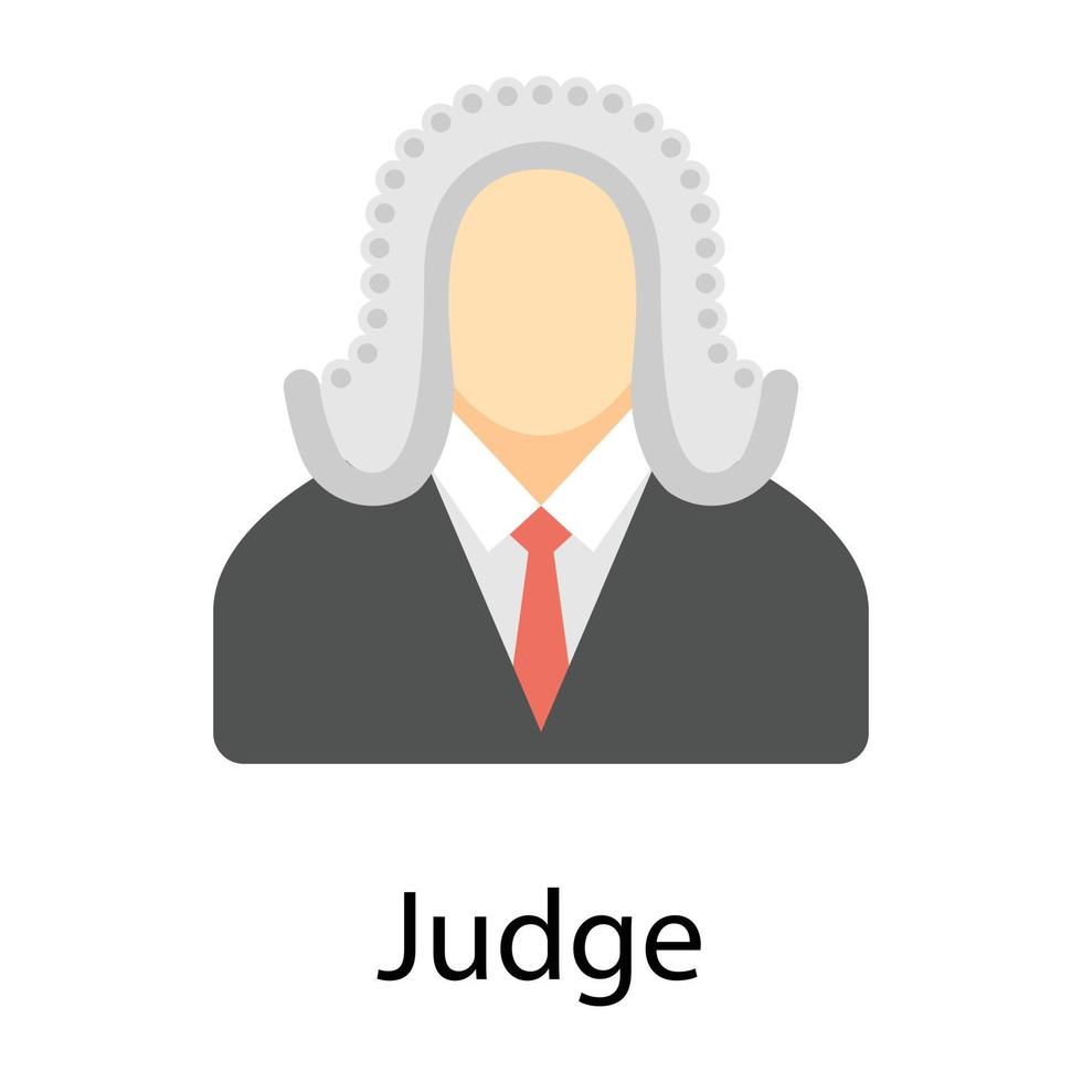 Trendy Judge Concepts vector