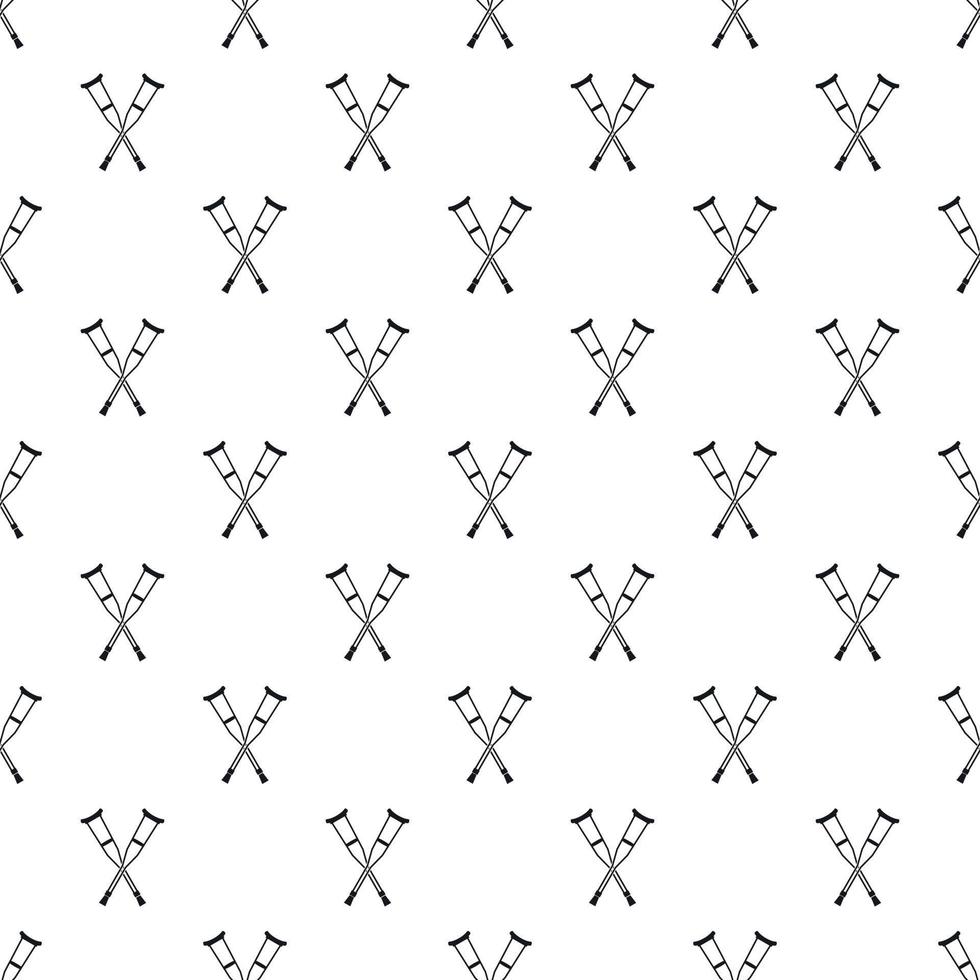 Crutches pattern, simple style vector