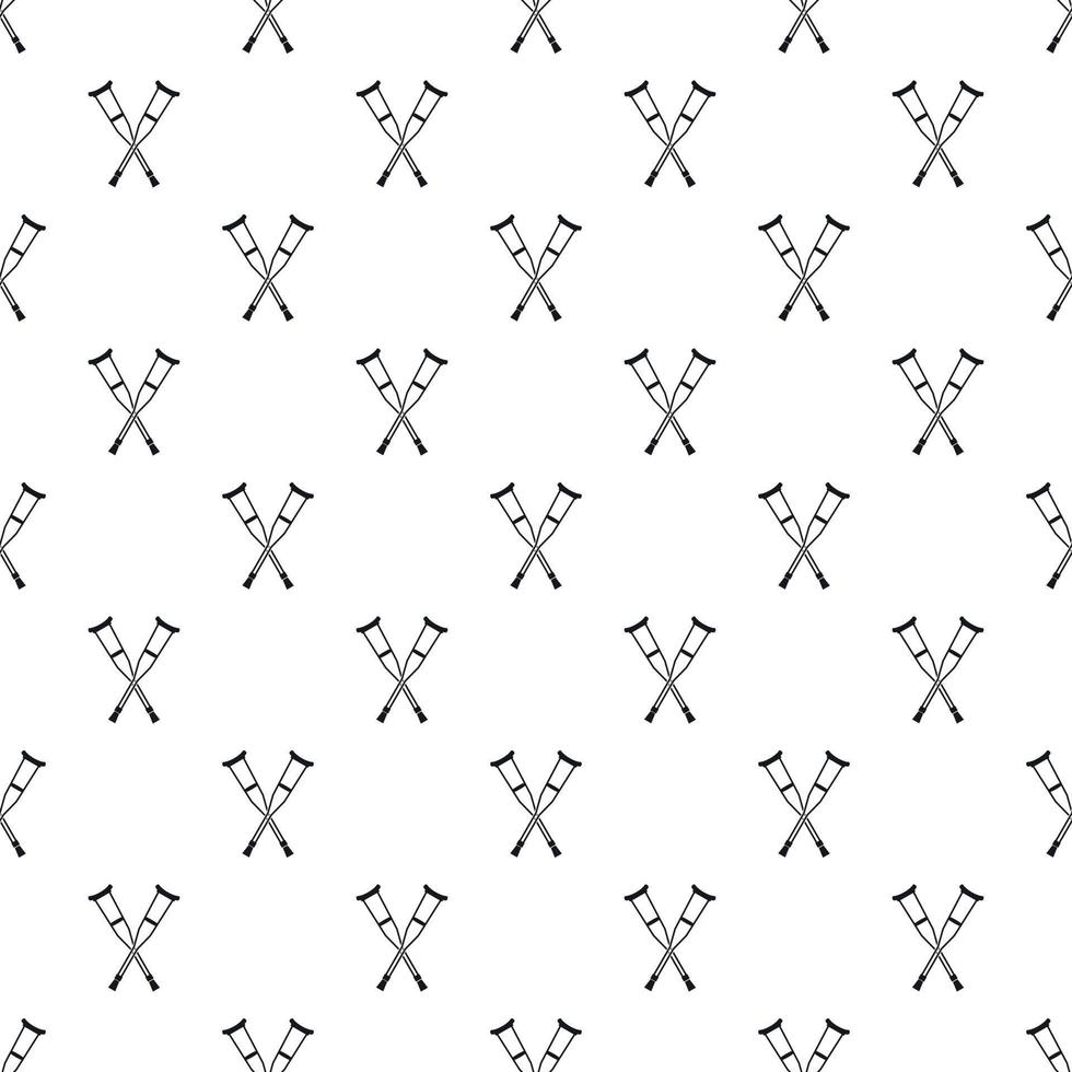 Crutches pattern, simple style vector