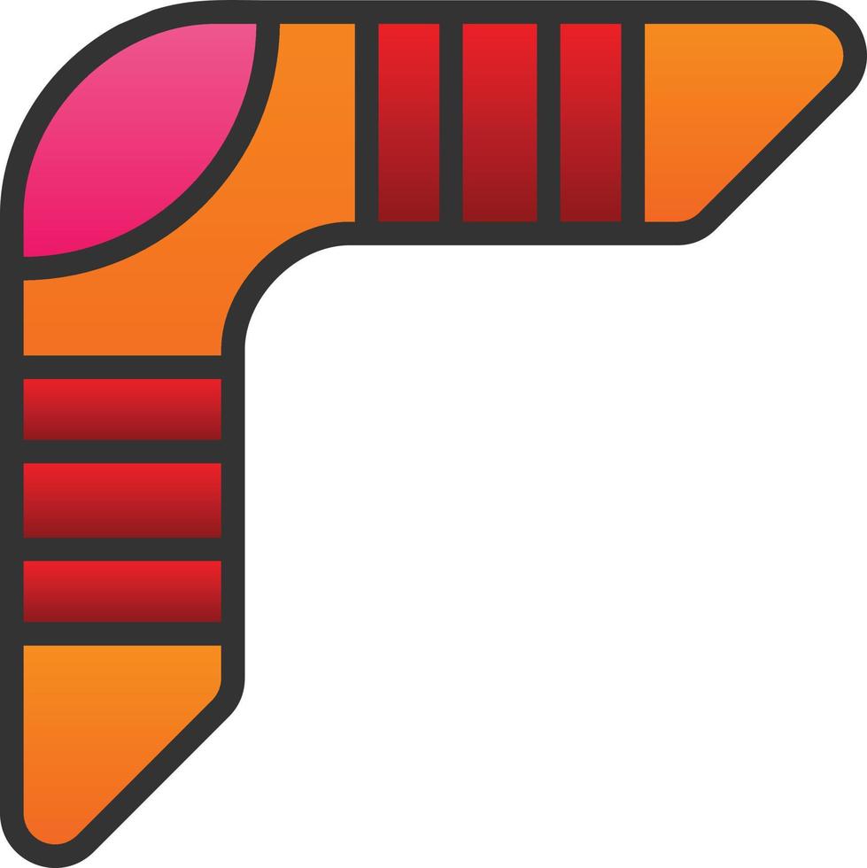 diseño de icono de vector de boomerang