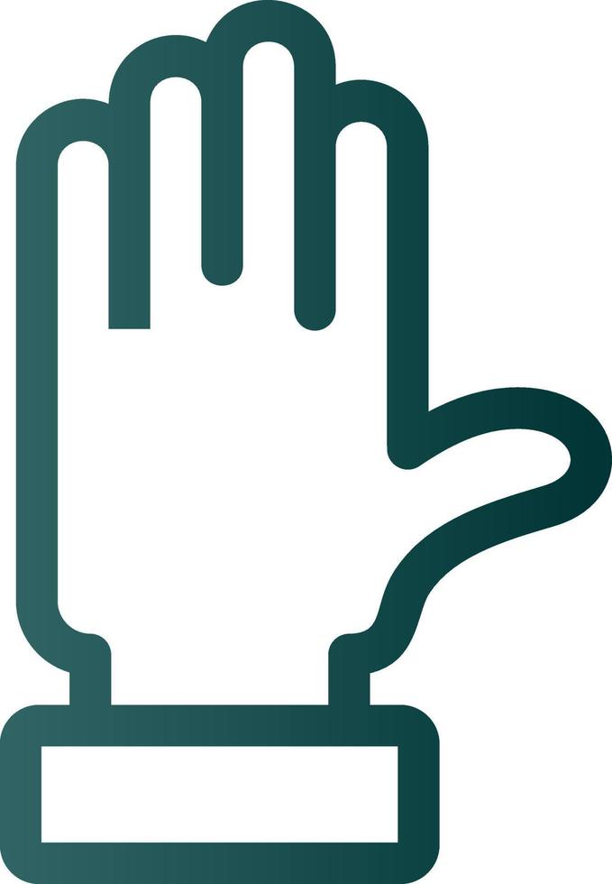 Raise Hand Vector Icon Design