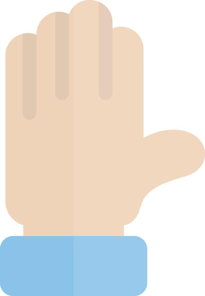 Raise Hand Vector Icon Design