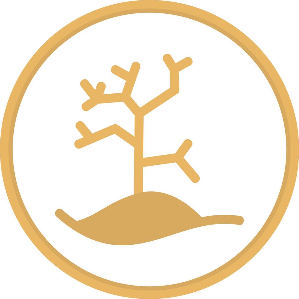 Dry Tree Filled Icon vector