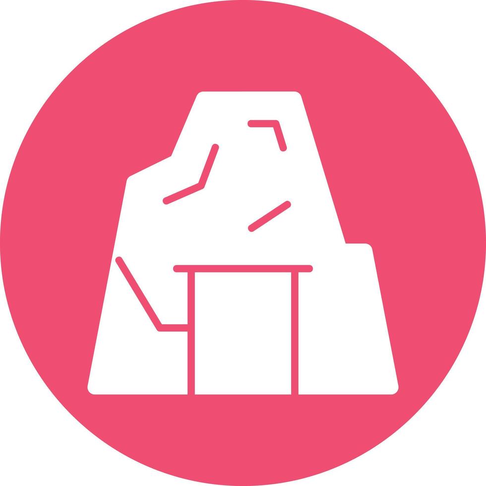 Desert Cave Filled Icon vector