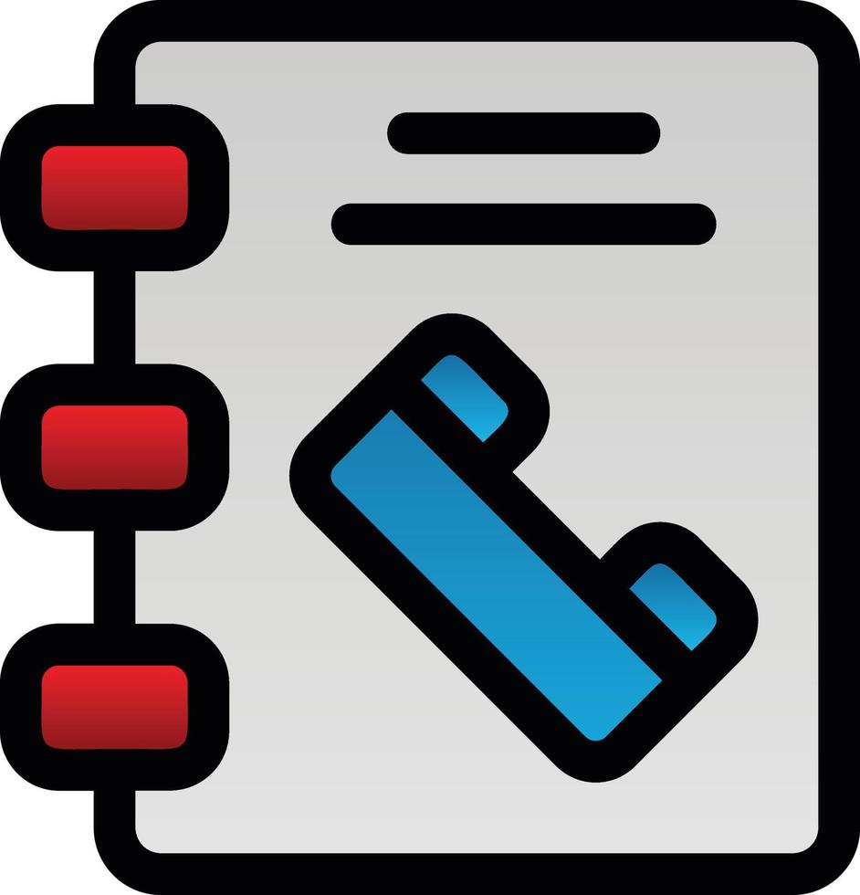 Phonebook Vector Icon Design