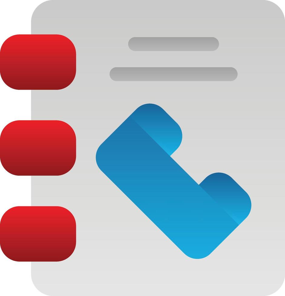 Phonebook Vector Icon Design