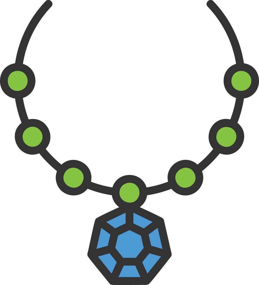 Necklace Vector Icon Design