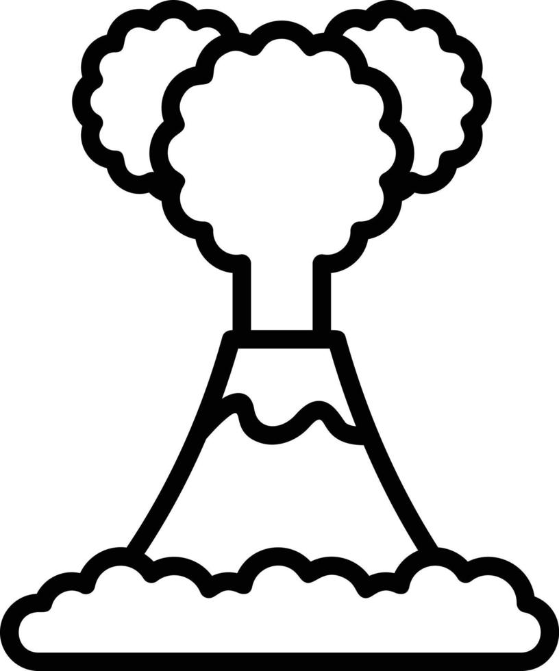 Volcano Vector Icon Design