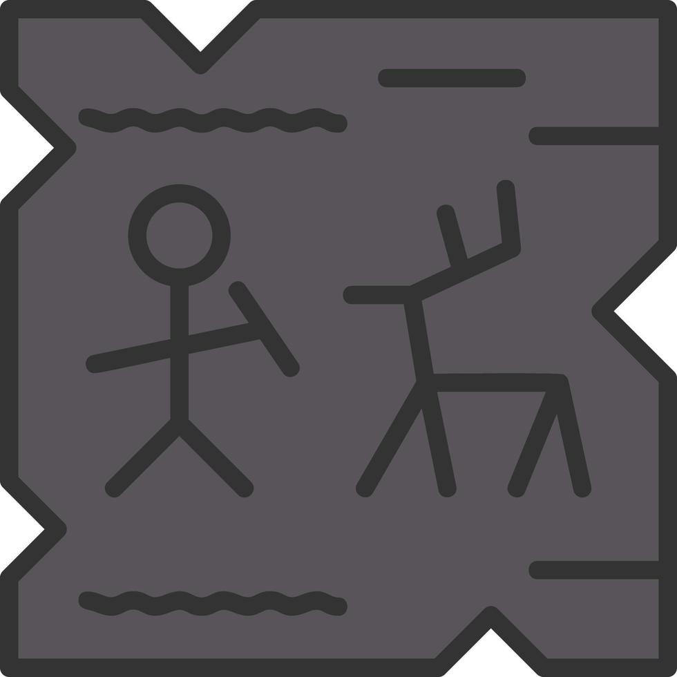 Cave Painting Vector Icon Design