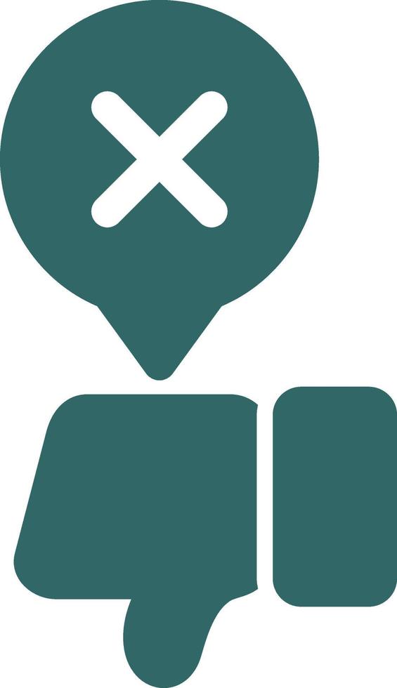 Disagree Vector Icon Design