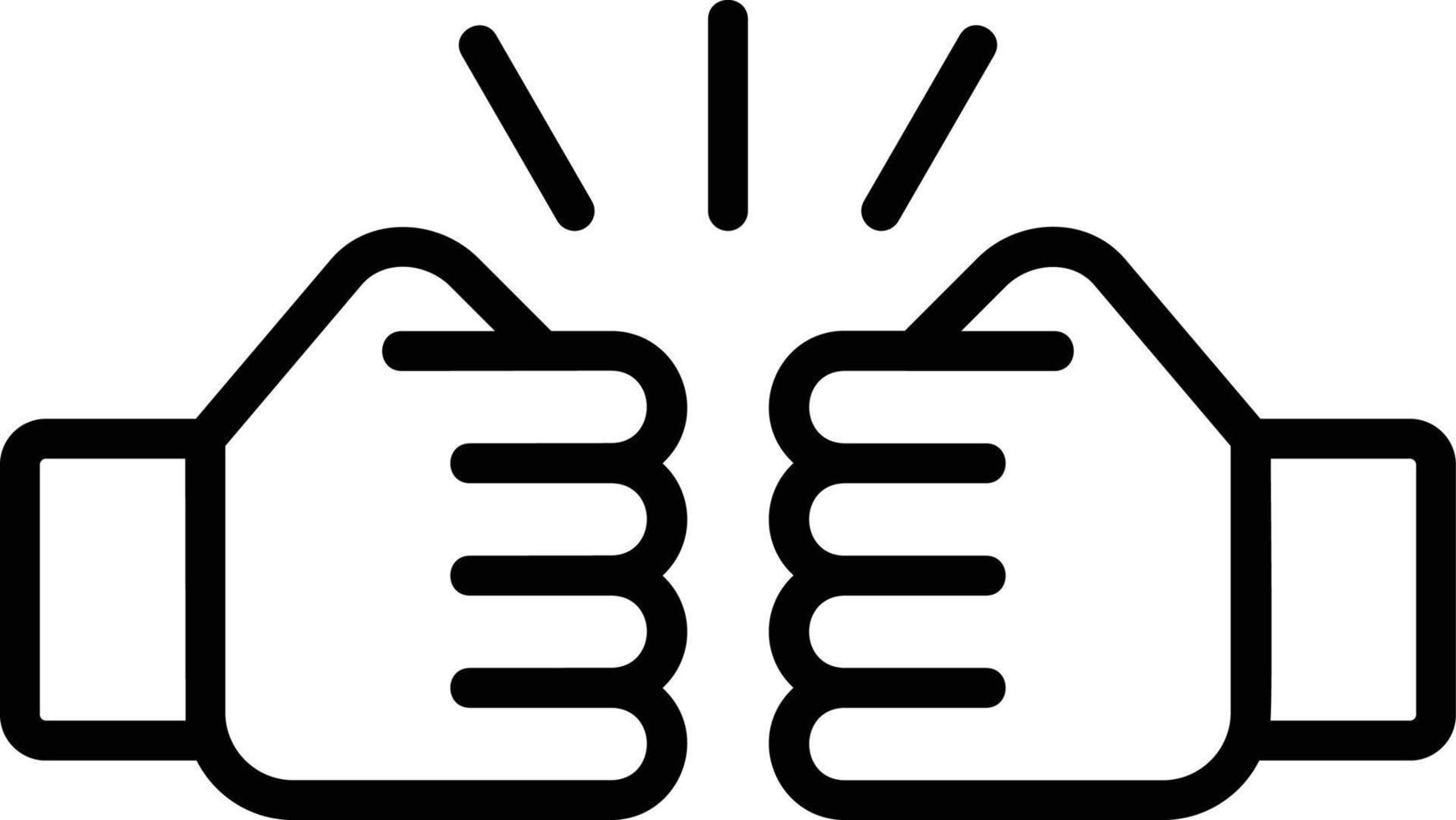 Fist Bump Vector Icon Design