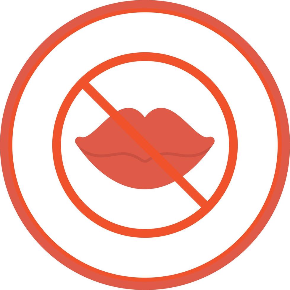 No Speak Vector Icon Design