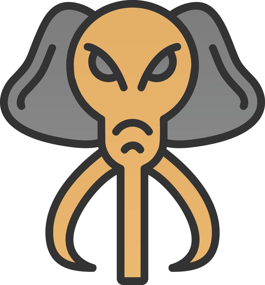 Mammoth Vector Icon Design