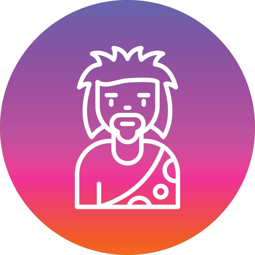 Stone Man Vector Icon Design