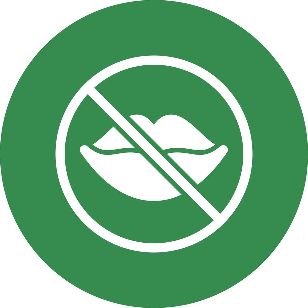 No Speak Vector Icon Design