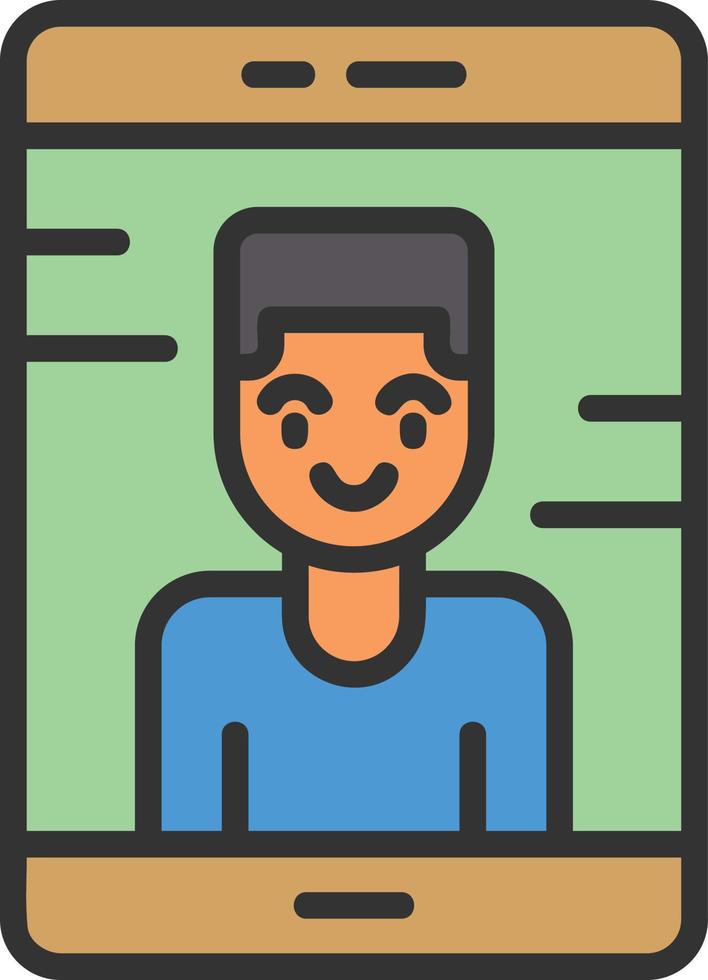 Videocall Vector Icon Design