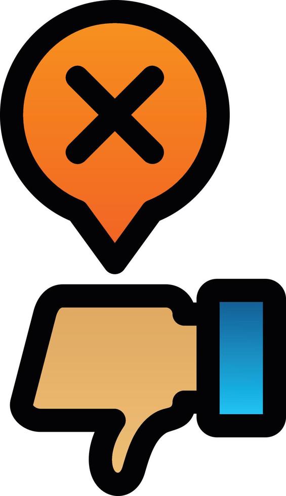 Disagree Vector Icon Design
