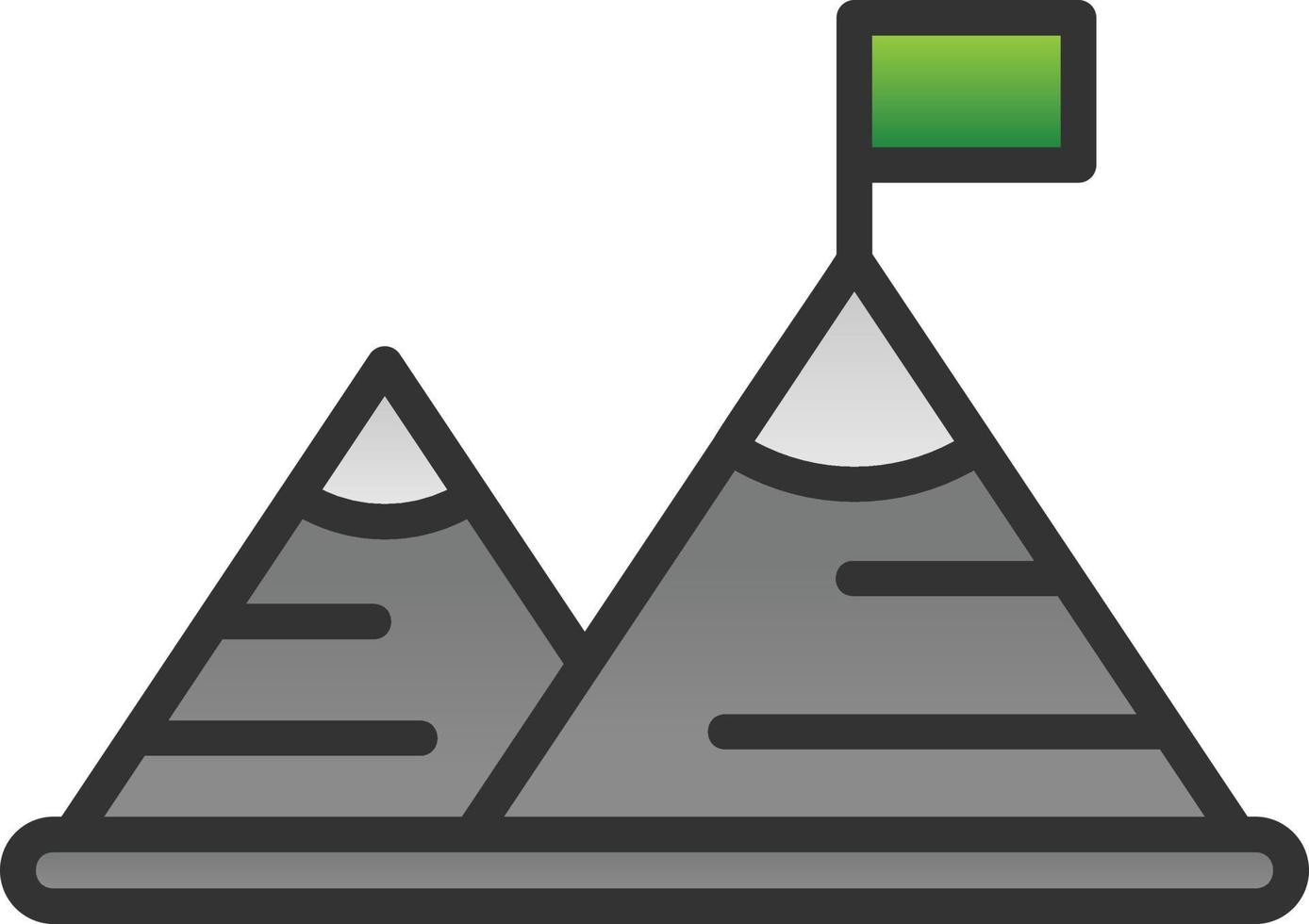 Milestone Vector Icon Design