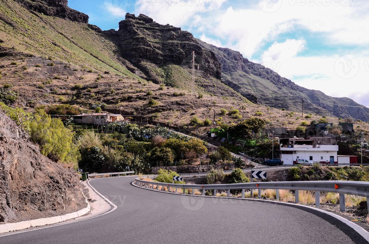 paisaje rocoso en las islas canarias foto