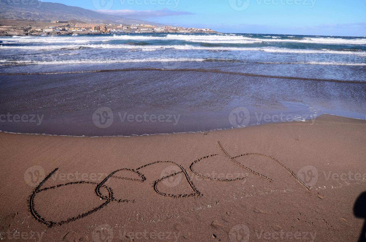 Sandy beach on the Canary Islands photo