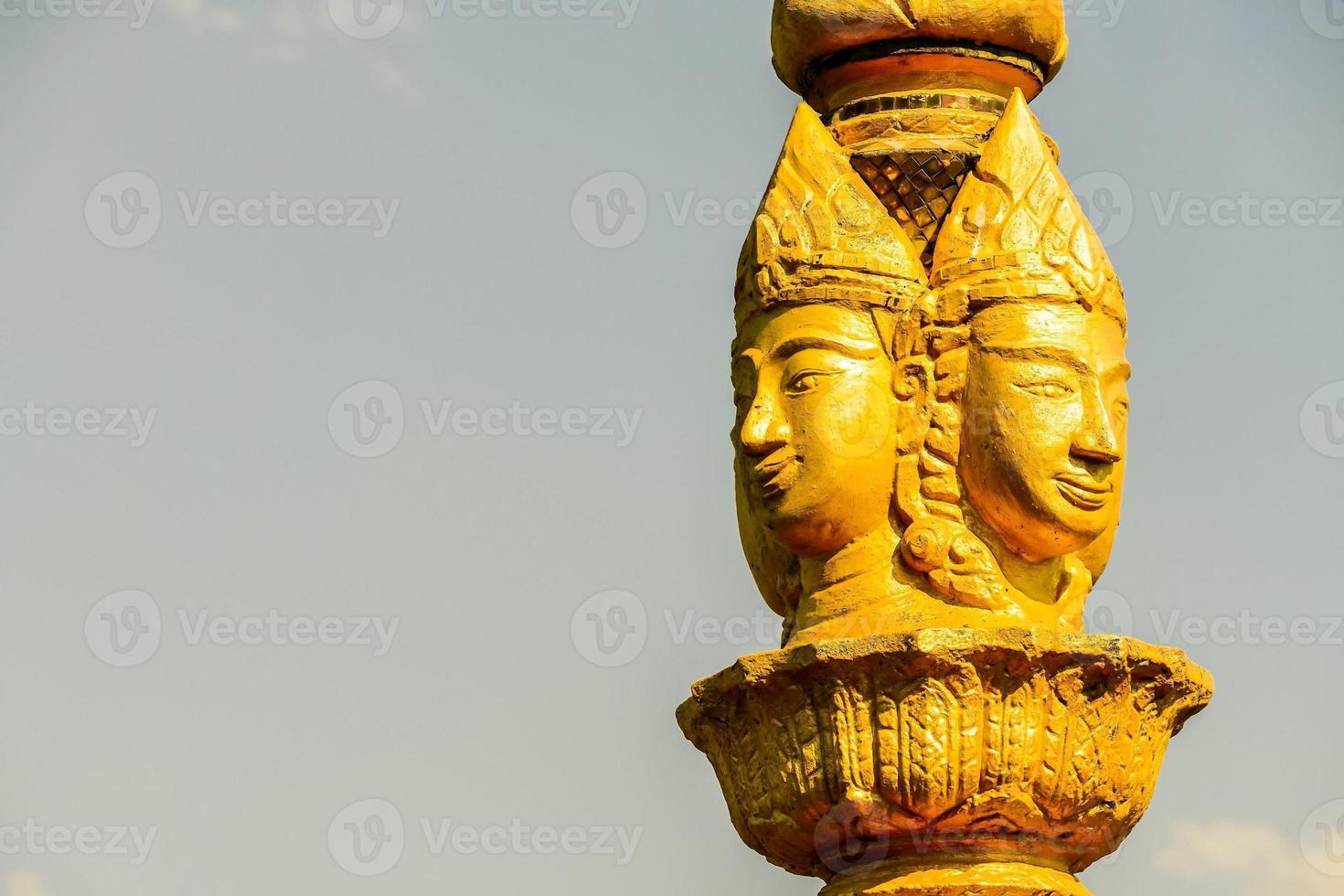 detalle del templo de tailandia foto