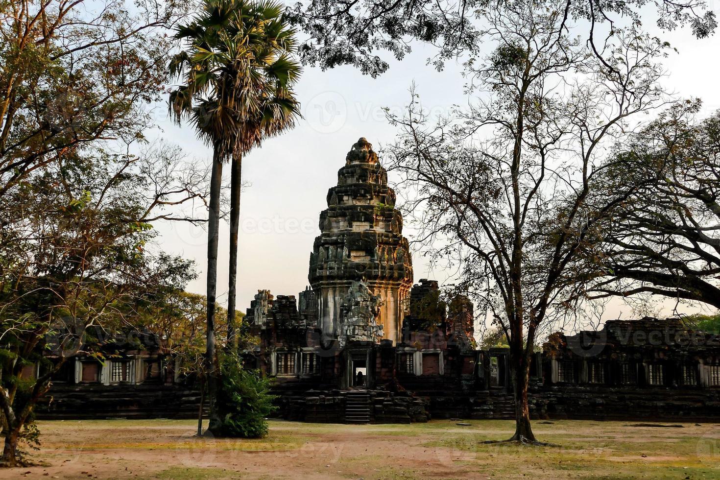 Ancient Buddhist temple in East Asia photo