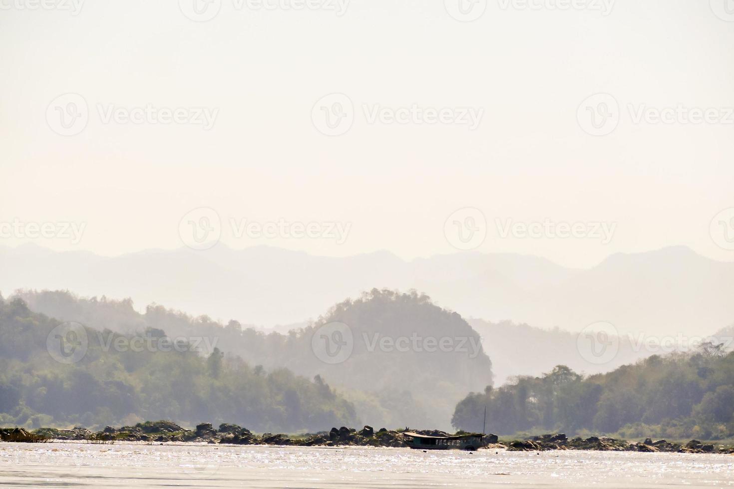 Rural landscape in East Asia photo