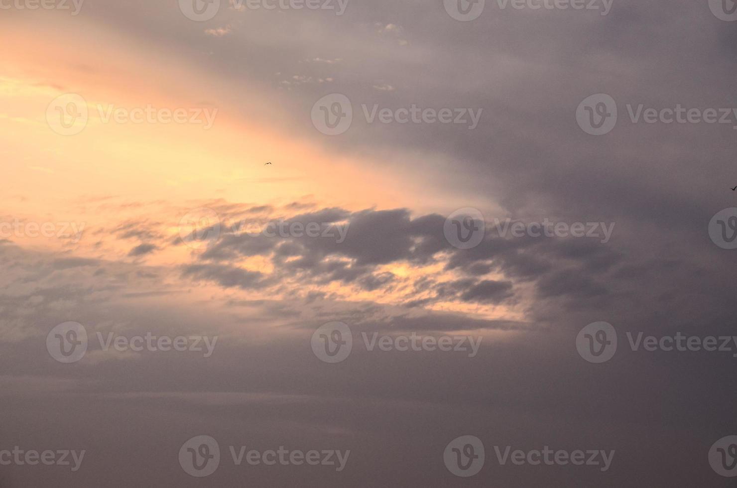 Colourful sunset sky photo