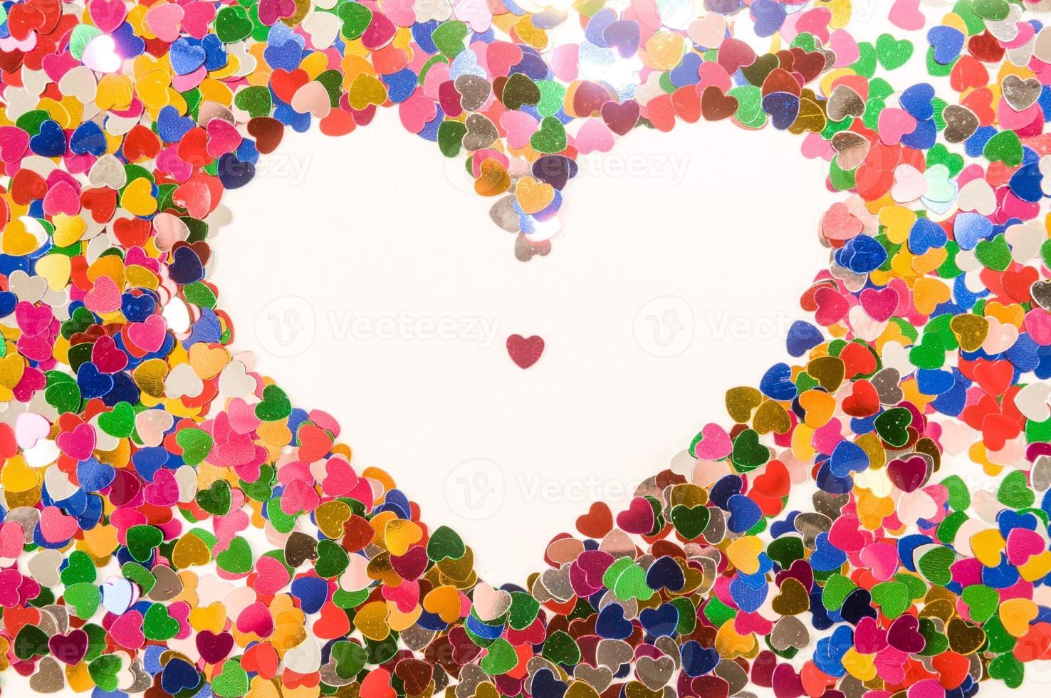 Colorful heart shape photo