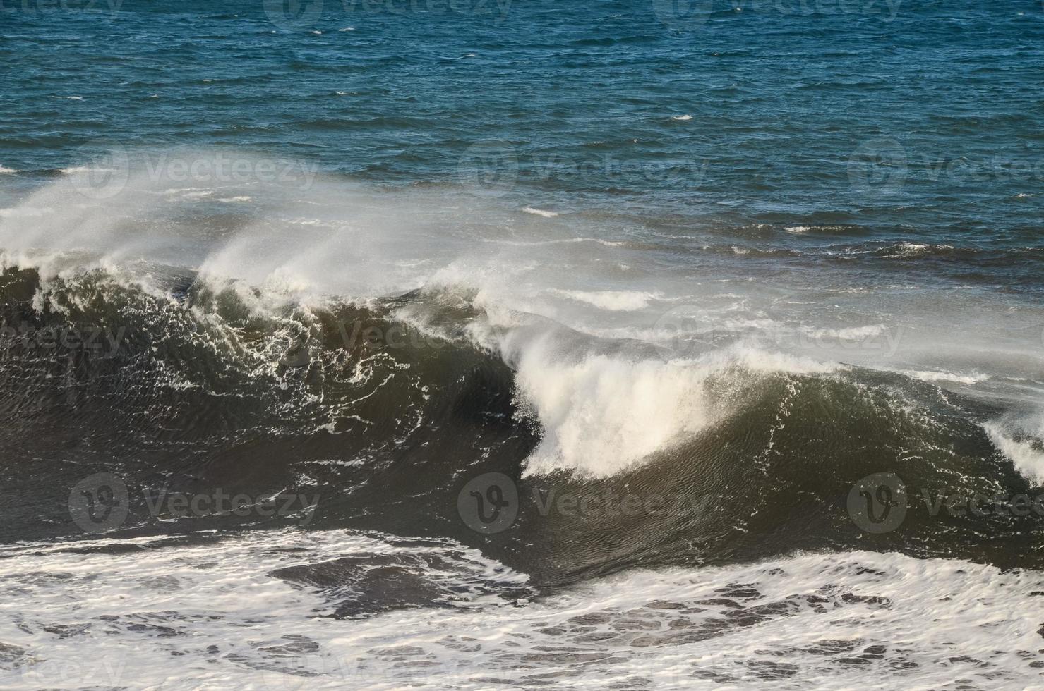 Huge sea waves photo