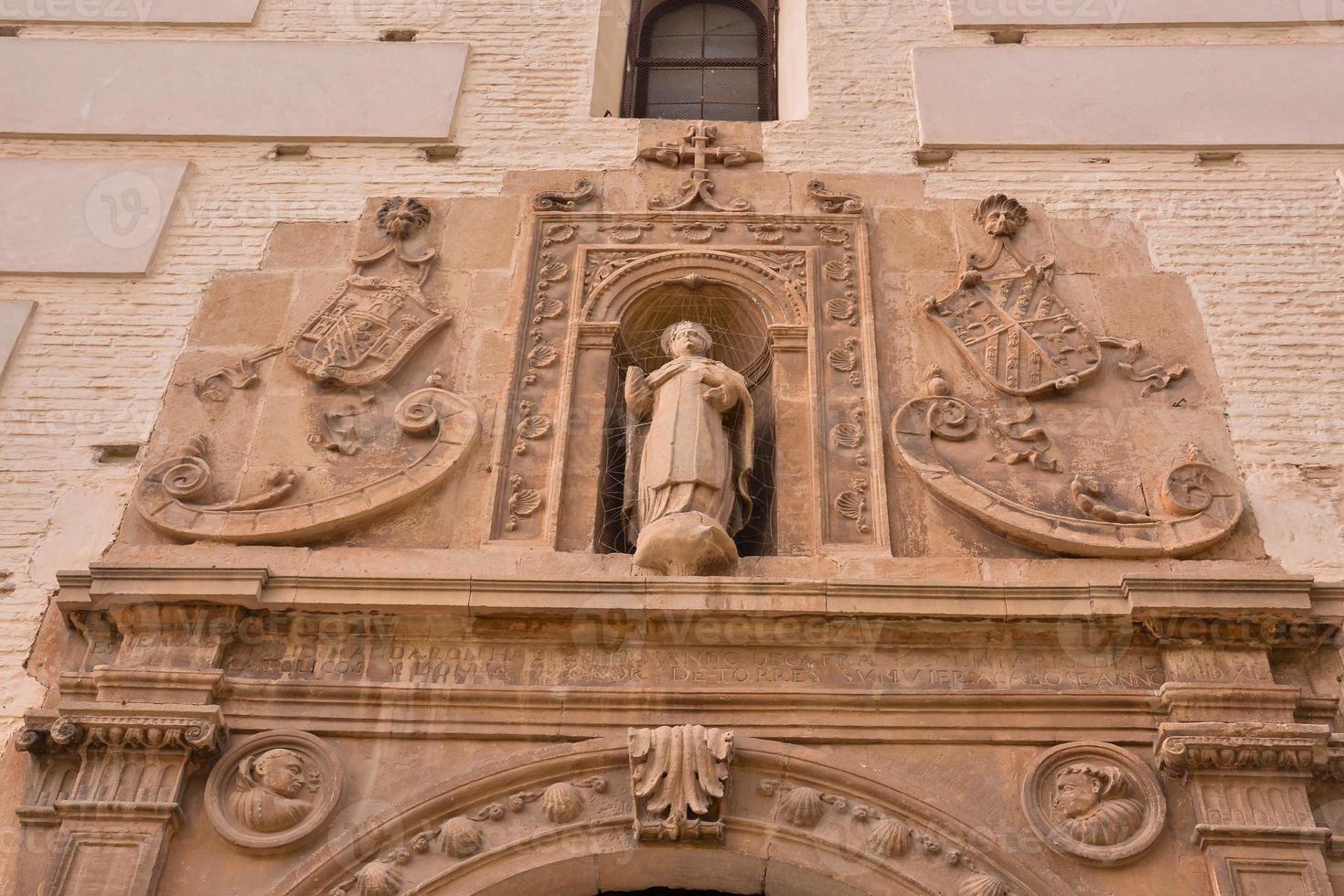 detalle de la arquitectura de la iglesia foto