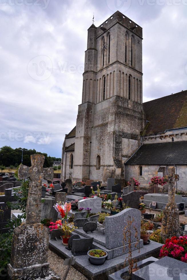 Church cemetery view photo