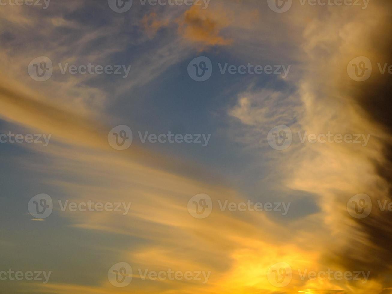 Colourful sky at sunset photo