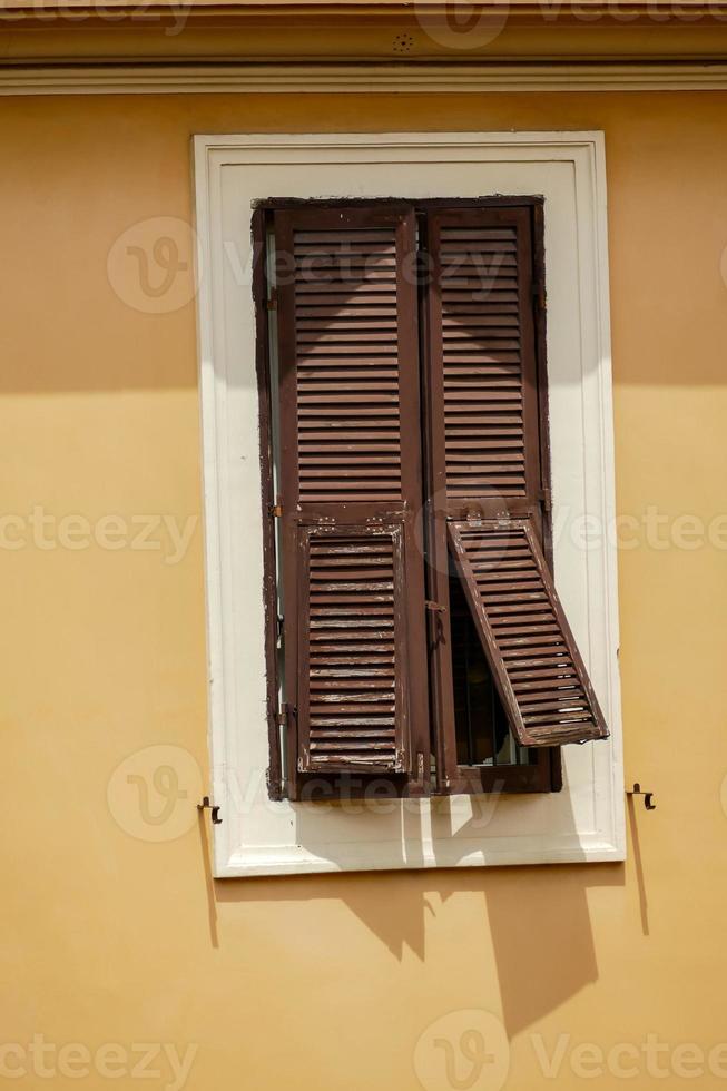 Old wooden blinds photo