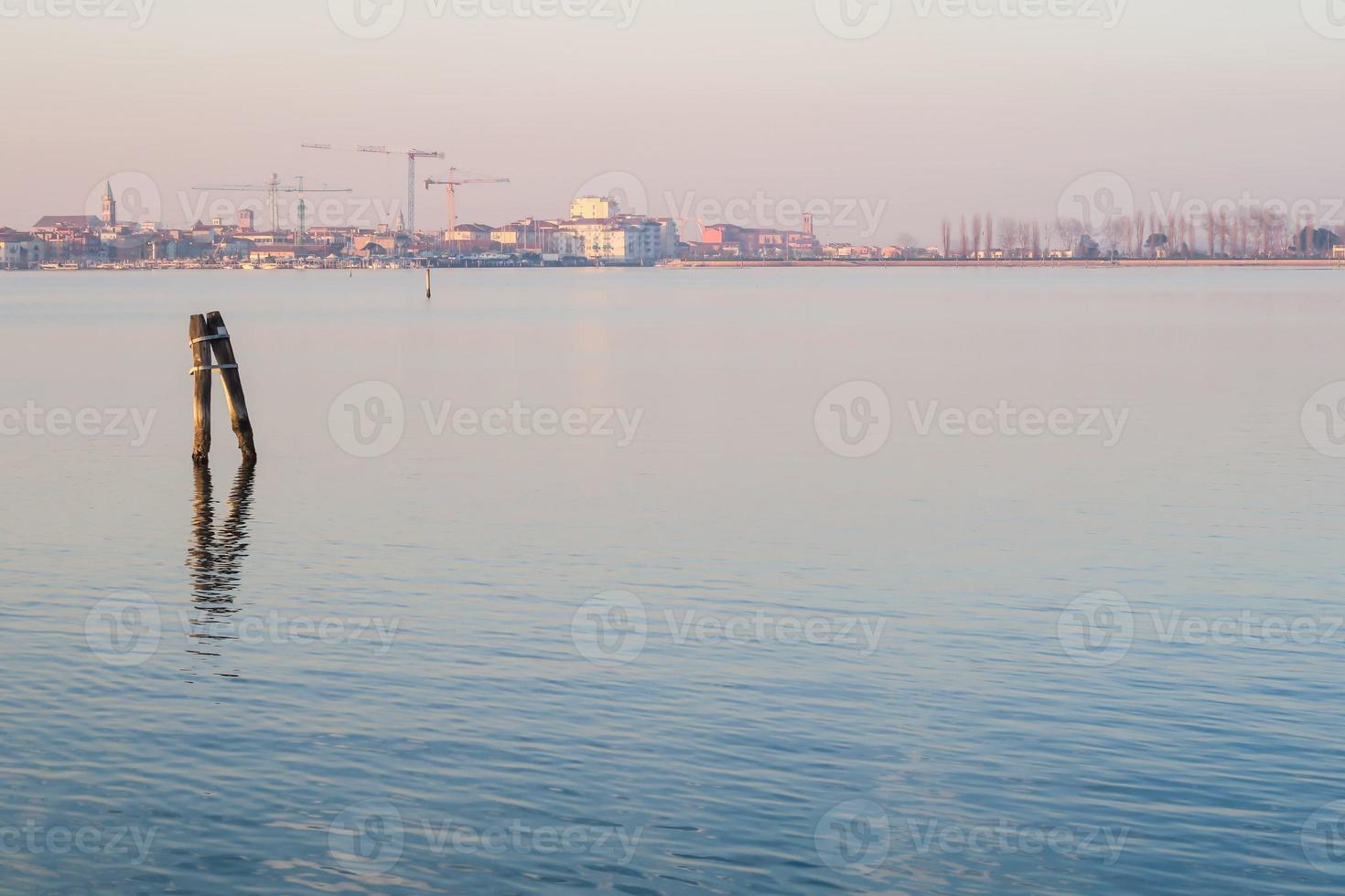 Sunset and water photo