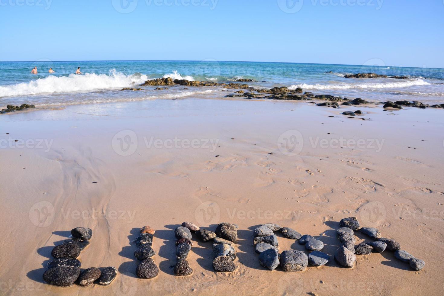 Abandoned sandy beach photo