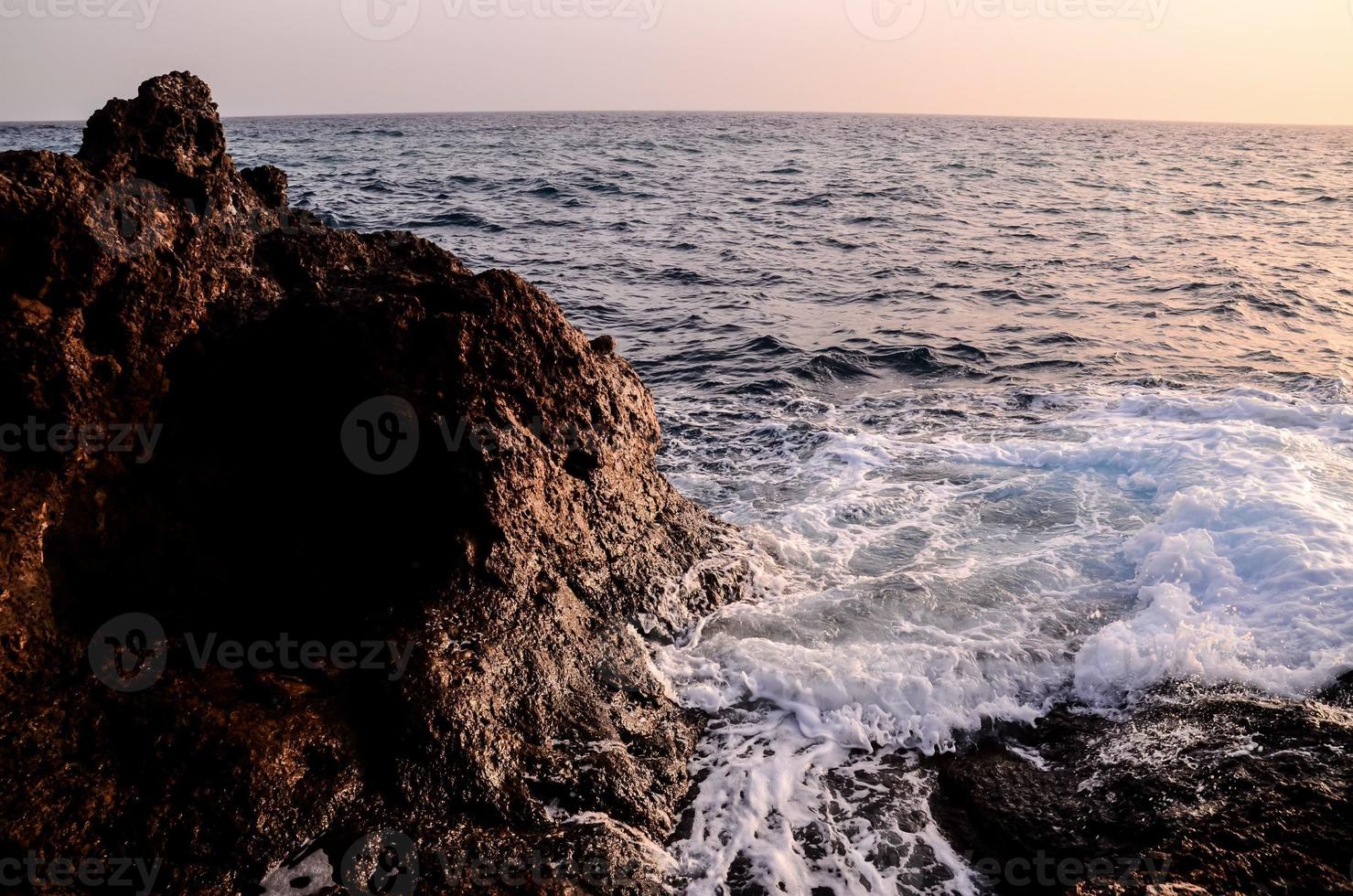 Waves by the sea coast photo