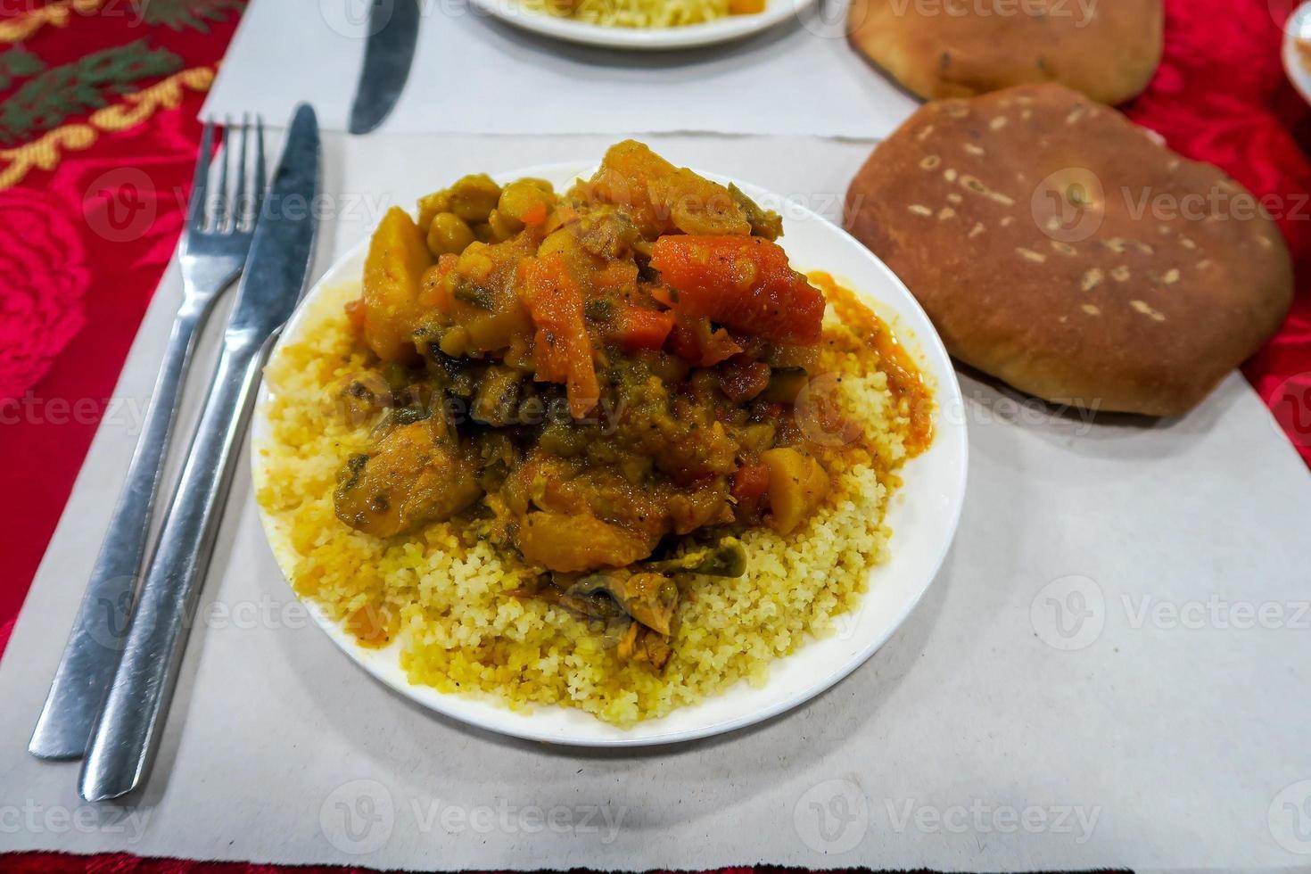 Plate of food photo