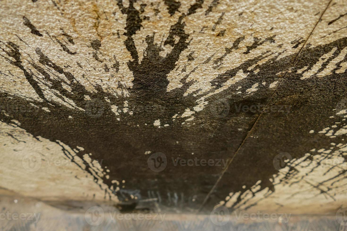 Paint splattered on concrete photo