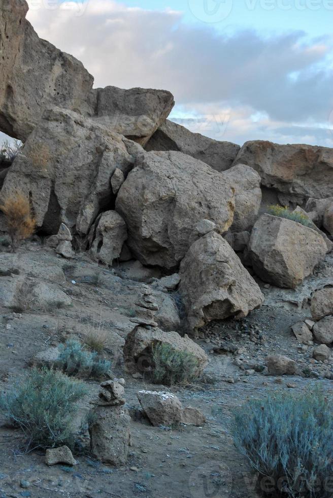 Desert landscape view photo