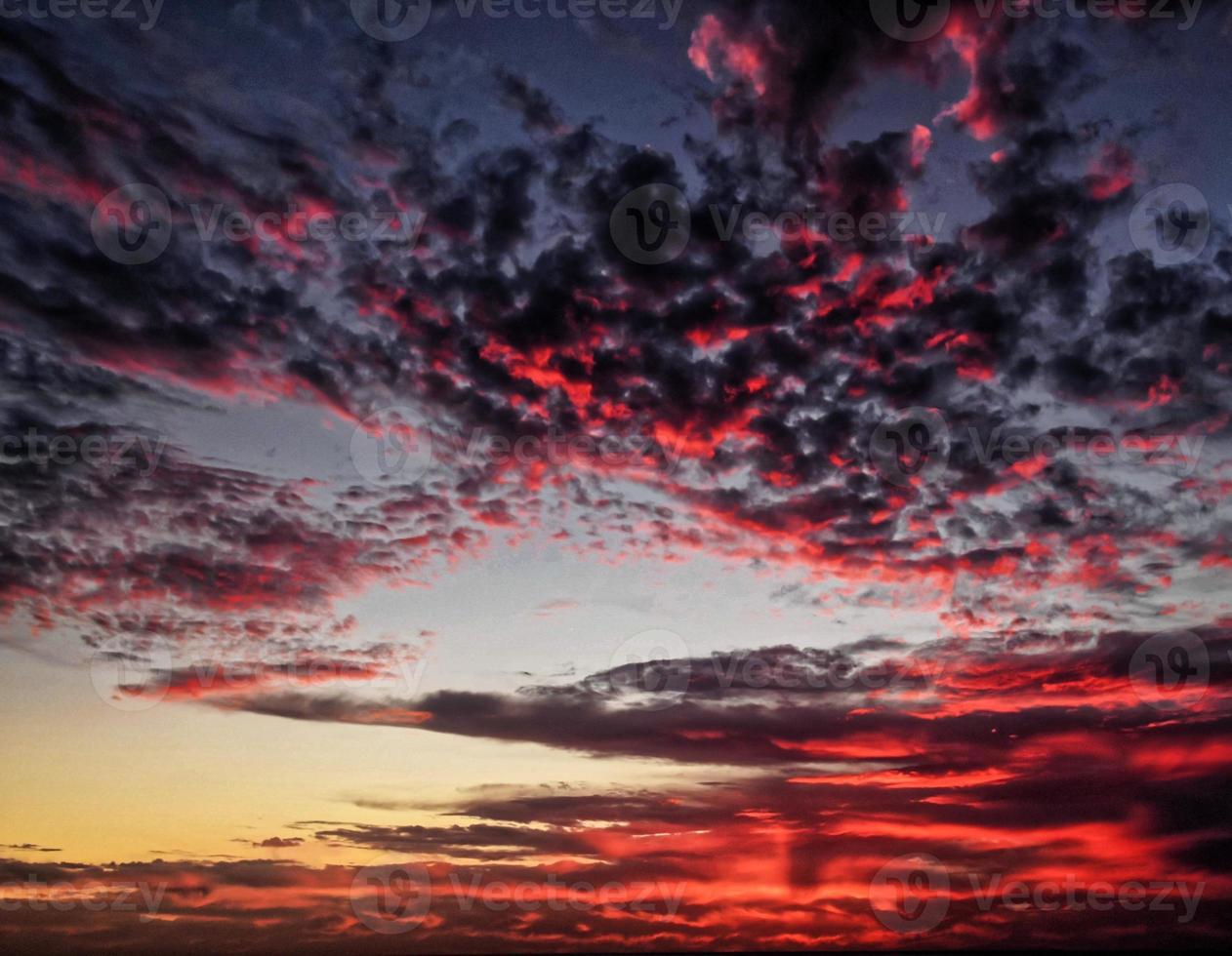Colourful sky at sunset photo