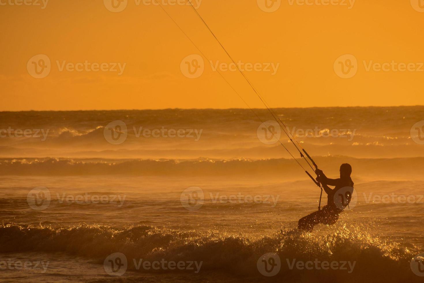 Unidentified kitesurfer on the Canary Islands, circa July 2022 photo