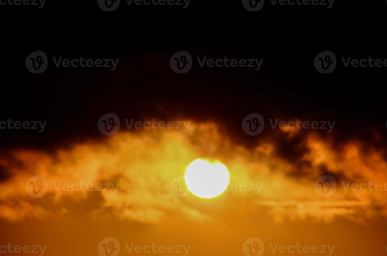 Sunset dark scene photo