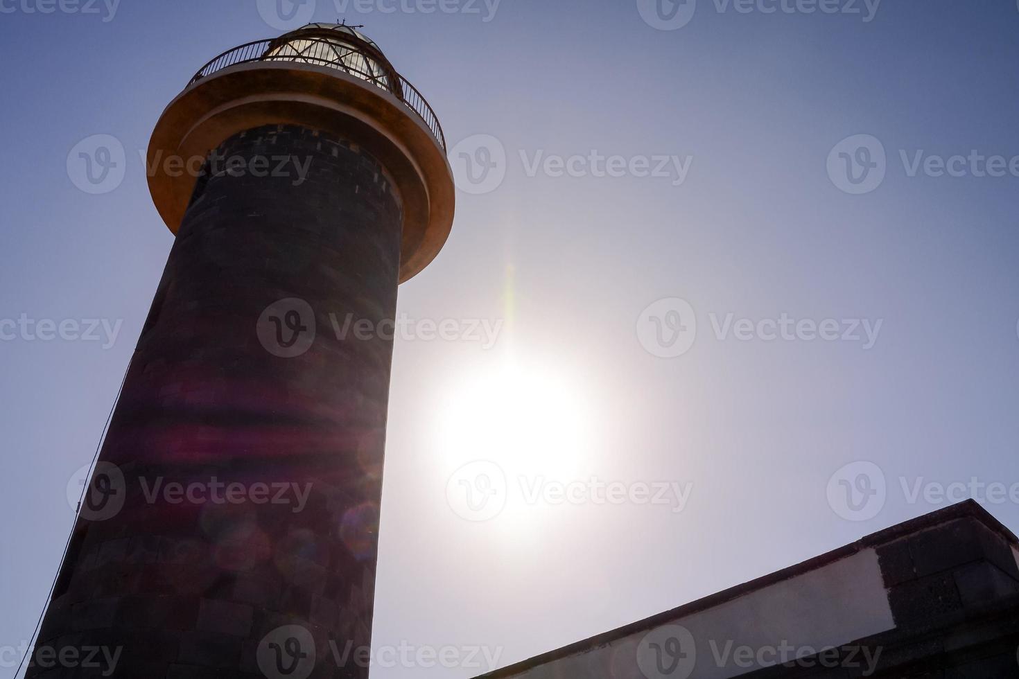 Remote lighthouse scene photo